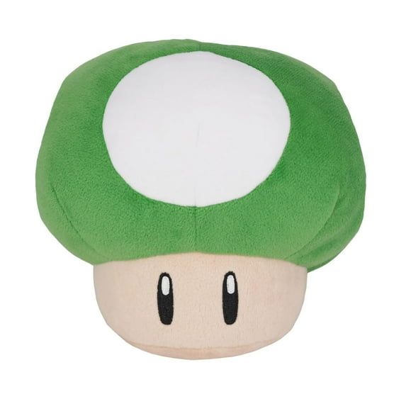 Peluche Nintendo Little Buddy Super Mario 1-Up Mushroom 6 pulgadas