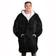 thumbnail image 1 of Sudadera manta con capucha extragrande Trekki de fleece y sherpa con cierre, 1 of 8