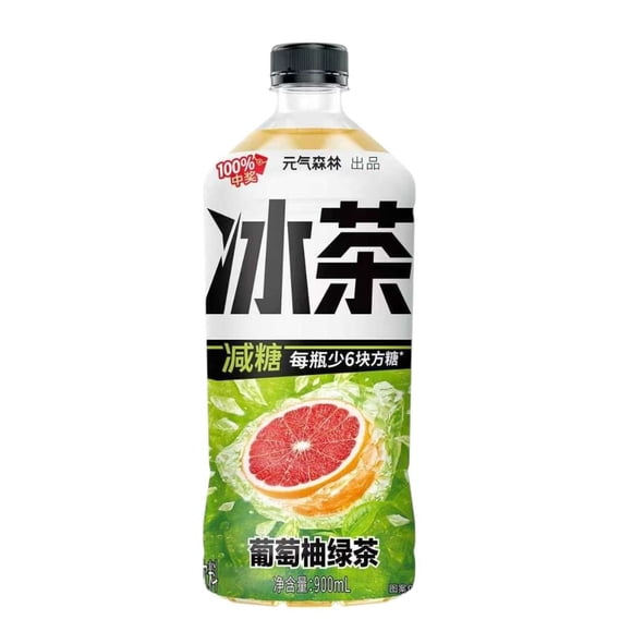 Te Verde Helado Sabor Pomelo Marca Chi Forest 900Ml* 12 Botellas