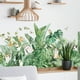 thumbnail image 4 of 2pcs Cat Plant Wall Sticker, Plastic Cartoon Peel And Stick Wallpaper, Cats Flowers Green Plants Wall Art Decals For Living Room Bedroom Home Decor, 4 of 5