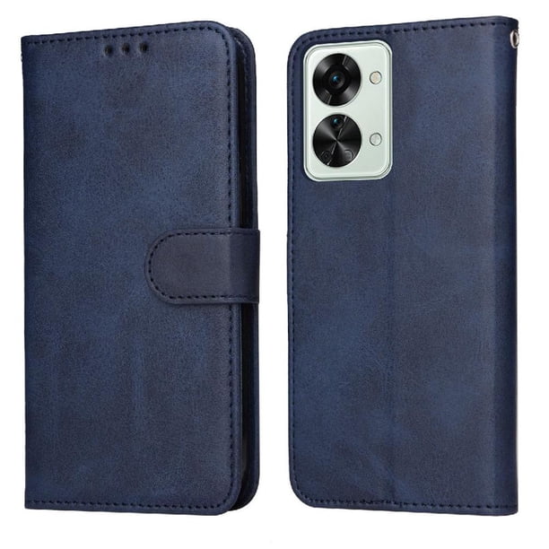 Funda Billetera para OnePlus Nord 2T con Porta Tarjetas y Soporte Ajustable Azul