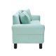 thumbnail image 5 of Sofa Lua 3 Cuerpos Felpa Verde Agua, 5 of 6