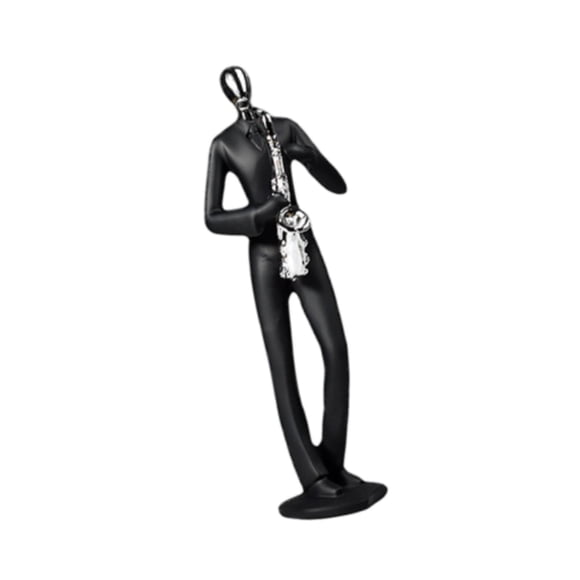 Saxofon Player Musicán Figurina Resina Músico Figurado Para Estantería De Bares