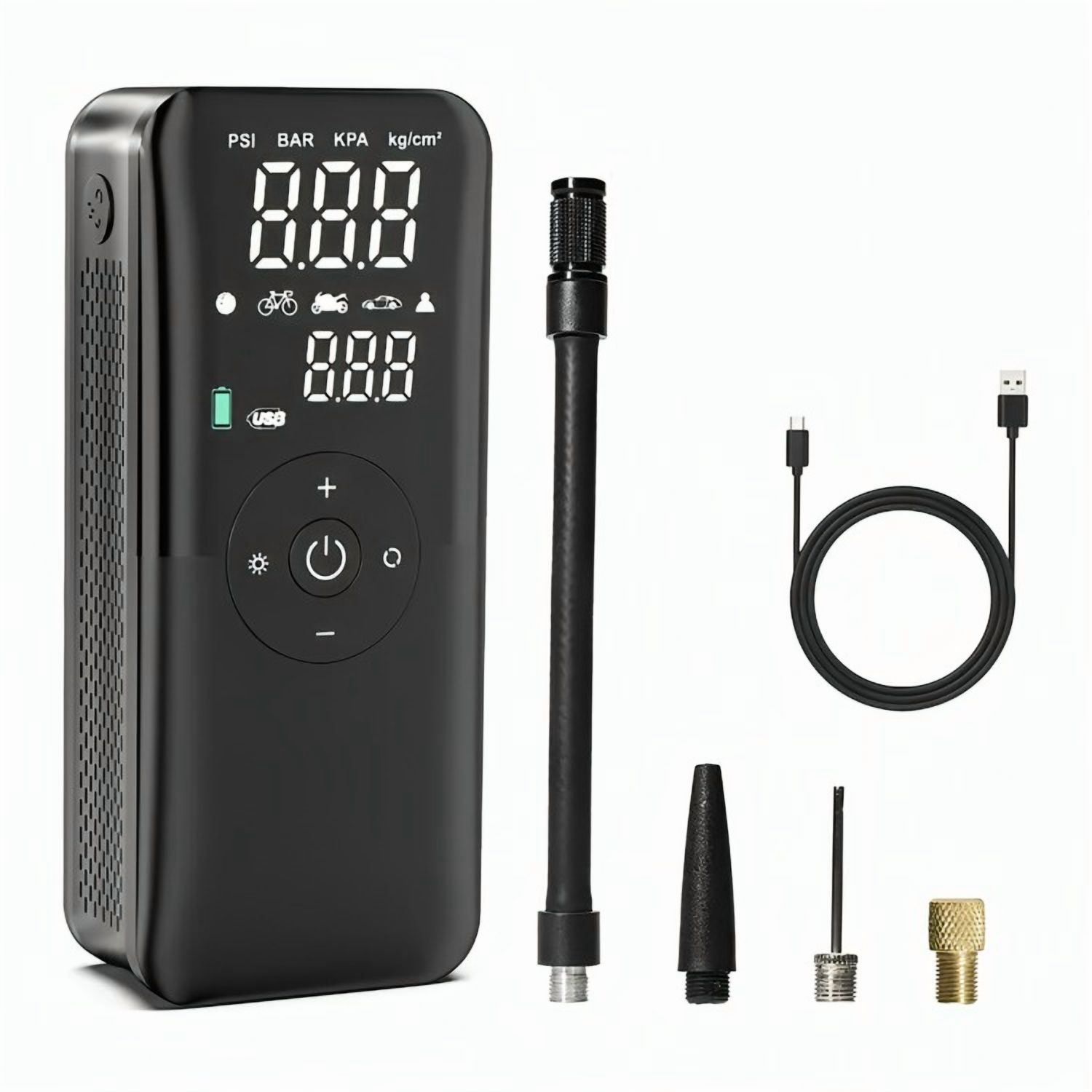 Genérico - Compresor Aire 150psi Auto Moto Bicicleta Power Bank 2600mah