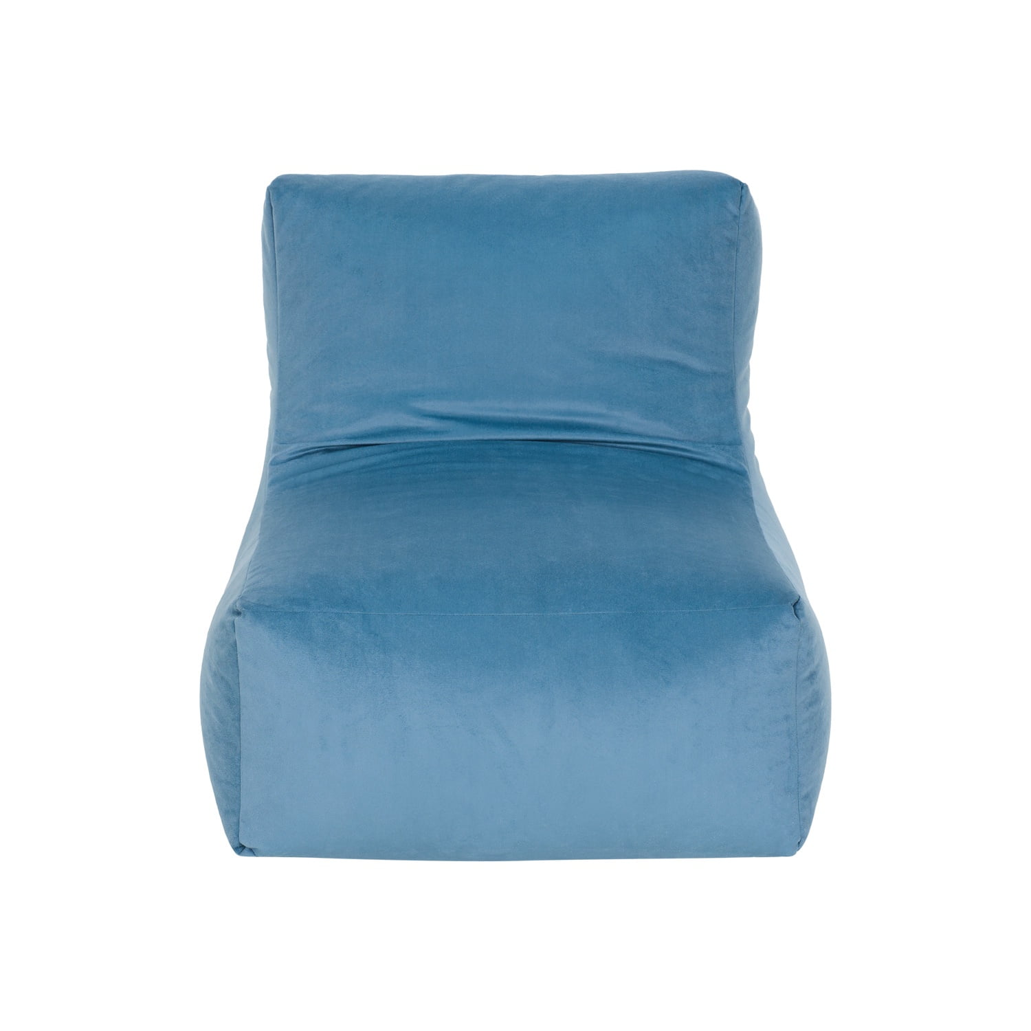 Bodevir - Pouf Tatto 1c Felpa Azul Petroleo