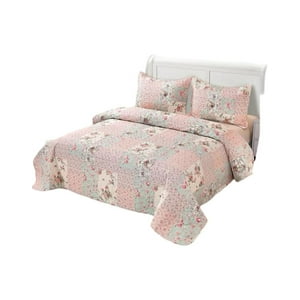 Genérico - Cubrecama Quilt 2 Plazas+2 Fundas Verano Fresco 13N26