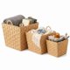 thumbnail image 1 of Set de 3 Canastos Organizadores Cuadrados en Seagrass – Natural, 1 of 7