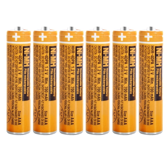 Pilas AAA recargables EOCIK HHR-4DPA 1,2 V 700 mAh (paquete de 6)