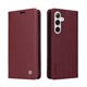 thumbnail image 3 of Funda Billetera de Cuero para Samsung Galaxy S24 con Tarjetero y Soporte - Tapa Magnética Rojo, 3 of 6