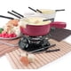 thumbnail image 5 of Set de fondue de queso Swissmar Lugano, hierro fundido, 2 litros, 9 piezas, rojo, 5 of 8