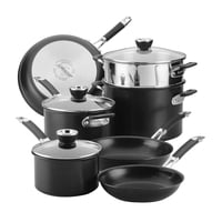 Juego De Utensilios De Cocina Anolon Smartstack, Anodizado Duro, 10 Piezas, Negro