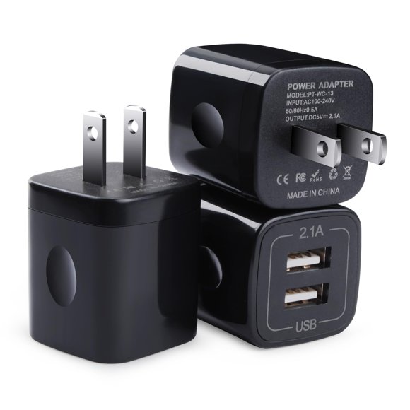 Adaptador USB FiveBox 2.1A de doble puerto 110 V/220 V
