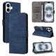 thumbnail image 2 of Funda Billetera para iPhone 16 Plus con Soporte - Cartera de Cuero con Ranuras Azul, 2 of 5