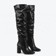 thumbnail image 3 of Bota Mujer Alta Puntiaguda Taco Cuadrado PG5349, 3 of 6