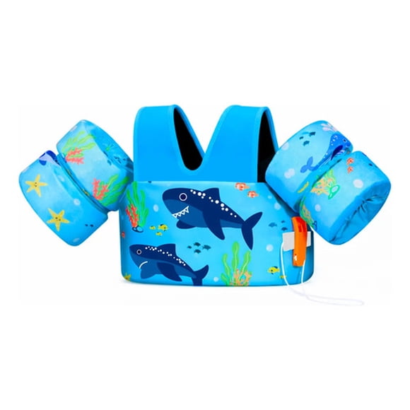 Chaleco Flotador Alitas Tiburon 2 A 6 Años Niños Piscina