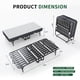 thumbnail image 2 of 75" x 38" Inch Extra Long Folding Bed for Tall People, Heavy-Duty 450lbs Capacity Rollaway Guest Bed with 5" Memory Foam Mattress, Portable Space Saving Twin Size Bed, 2 of 3