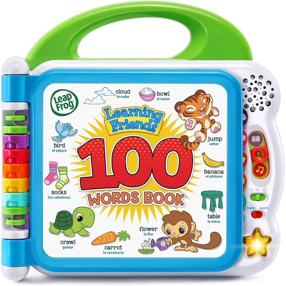 Libro Interactivo Leapfrog 100 Palabras Bilingüe Verde