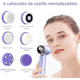 thumbnail image 3 of Cepillo Limpieza Limpiador Facial Electrico Recargable 6 Pcs, 3 of 3