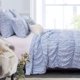 thumbnail image 2 of Set de edredón Greenland Home Fashions Helena Ruffle King Blue, 2 of 6