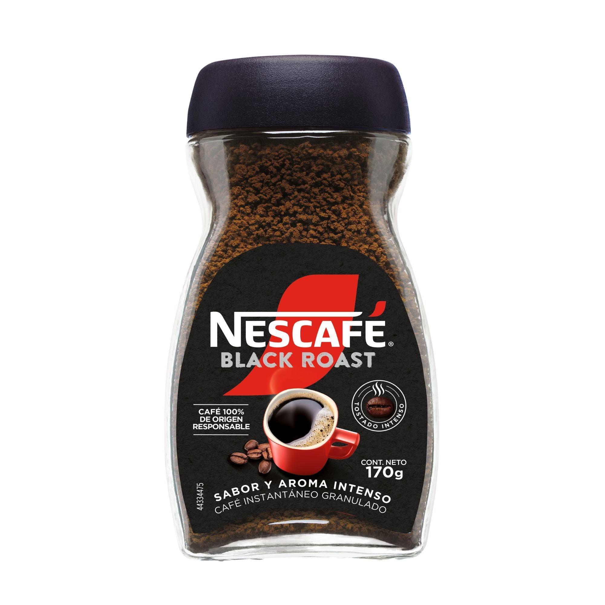 Café Instantáneo Tradición Black Roast Frasco 150 g Nescafé