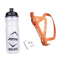 Ioensy - Portabidón De Agua Para Bicicleta De Montaña Con Botella De Bebida Resistente Naranja