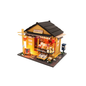 China - Casa Miniatura Diy “Tienda De Sushi” – Restaurante Japonés Con Luces Led M2011