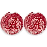 Magnolia Lane - Set De Posavasos Para Automóviles Crimson Tide X2 De La Universidad De Alabama