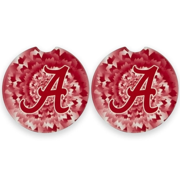Set de posavasos para automóviles Crimson Tide x2 de la Universidad de Alabama