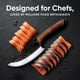 thumbnail image 3 of Cuchillo de chef Matsato de acero japonés con funda de cuero, 3 of 8