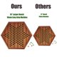 thumbnail image 2 of Tabla de madera mejorada Chinese Checkers VAMSLOVE con canicas, 2 of 7