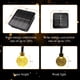 thumbnail image 5 of Guirnalda de luces solares tipo flechllary, paquete de 2 unidades, 30 m, 100 LED, impermeables, 5 of 6