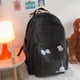 thumbnail image 3 of Upgrade Your School and Travel Game with Our Kawaii Canvas Backpack - Simple Preppy Style with Large Capacity for Women, 3 of 5