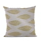 thumbnail image 1 of Cojín Plutus Brands de color verde y beige con hojas grandes y florales, 1 of 9