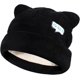 thumbnail image 1 of Invierno Beanie Hats para mujeres Gato Ear Tejido a punto Beanie Cute Gato Skull Hat Caliente Slouchy Beanies para mujeres, Negro, One Size, 1 of 6