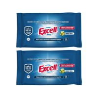 Pack 2 Toallitas Desinfectantes Excell 70 Unidades En Total