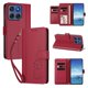 thumbnail image 2 of Funda Cartera Trébol para Motorola Edge 2025 5G con Ranuras Tarjetas y Carga Inalámbrica Rojo, 2 of 6
