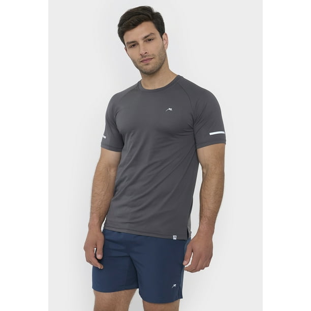 Polera Hombre Deportiva Mesh 2 Charcoal Corona