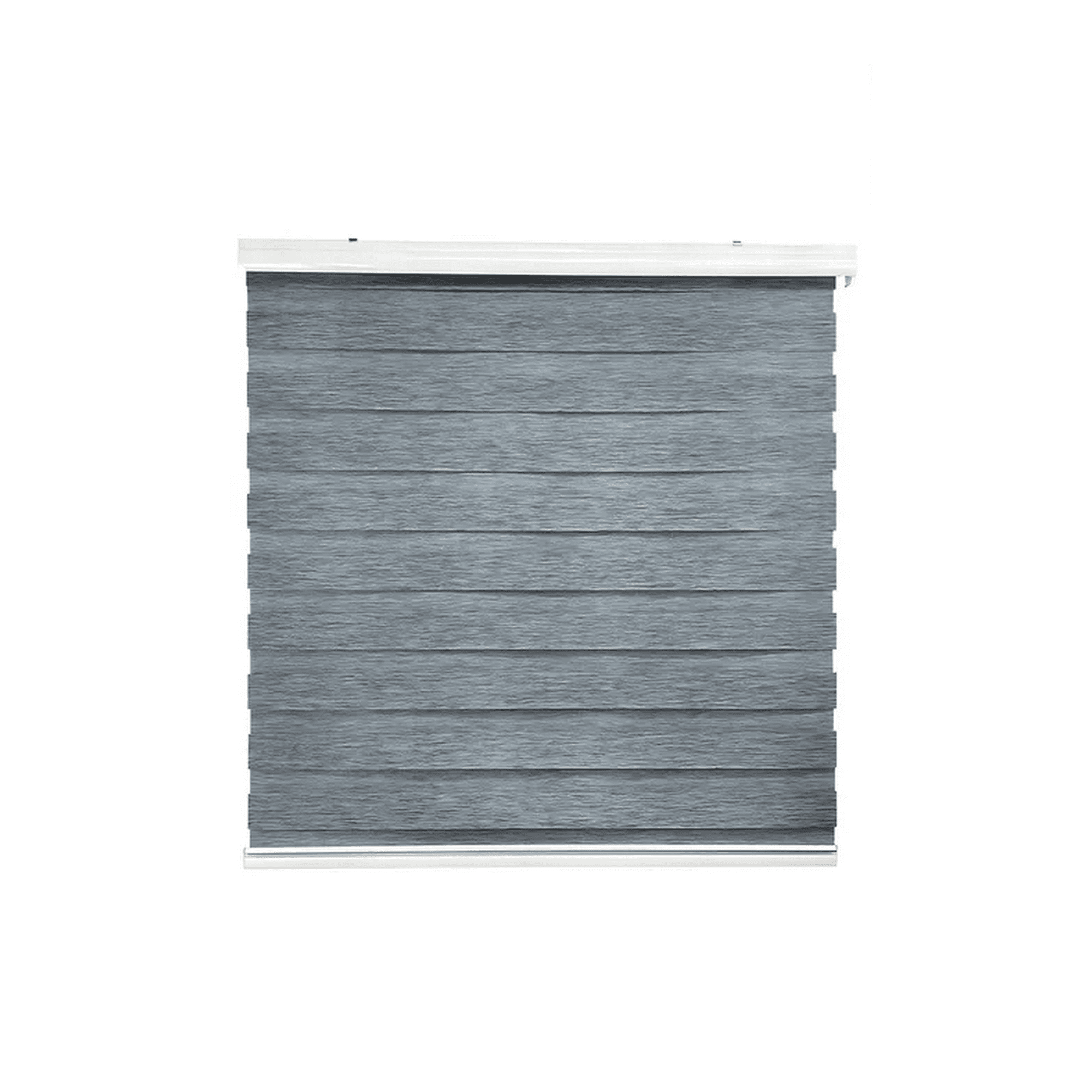 Genérico - Cortina Roller Duo Zebra Día Noche 150x200cm Gris Jaspeado