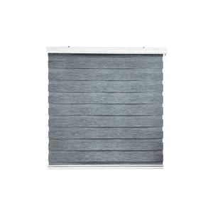 Genérico - Cortina Roller Duo Zebra Día Noche 150X200Cm Gris Jaspeado