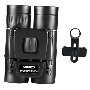 Bothyi - 500X25 Zoom Portátil Hd Prismáticos Potentes Profesionales Prismáticos + Clip