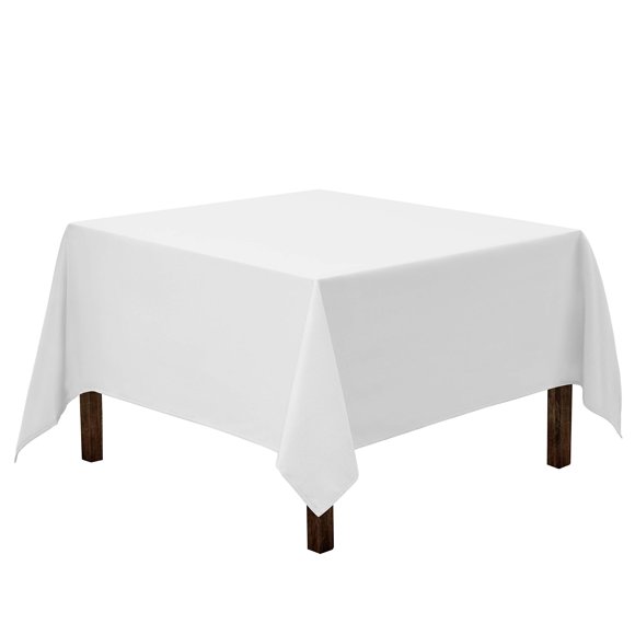 Mantel cuadrado Gee Di Moda 216 x 216 cm de poliéster blanco