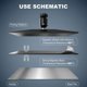 thumbnail image 2 of Placa de Construcción Aladrs 237x127 mm para Phrozen Sonic Mighty 8K, 2 of 7