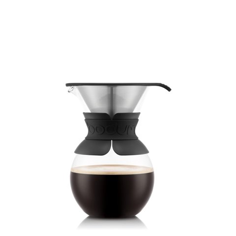 Cafetera Bodum Pour Over, Vidrio De Borosilicato De 1 Litro,