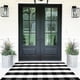 thumbnail image 1 of Alfombra para exterior CAINANEL Buffalo Plaid 90 x 150 cm negro y blanco, 1 of 9