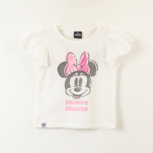 Polera Sin Mangas Niña Minnie Vuelos Blanco Disney