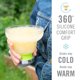 thumbnail image 3 of Juego de 4 vasos de margarita Host 355 ml gris aislado, 3 of 8