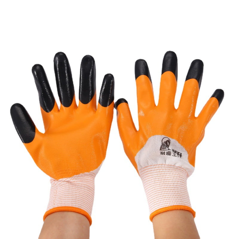 Crusec - Pack X12 Guantes De Goma Antideslizantes Jardin Limpieza