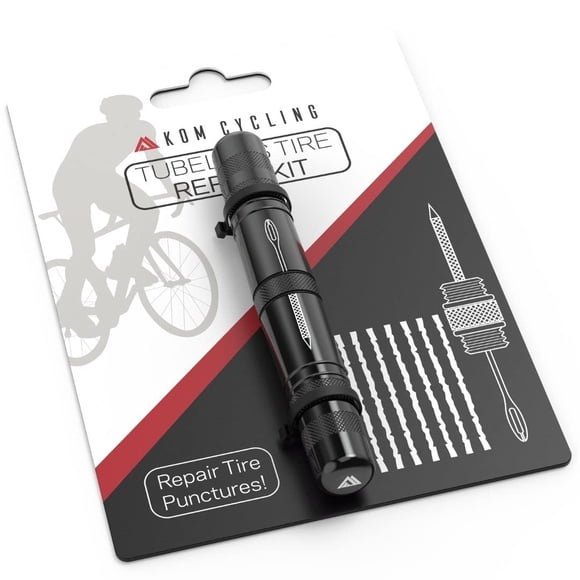 Kit de reparación de neumáticos Tubeless KOM Cycling para bicicletas, 8 colores