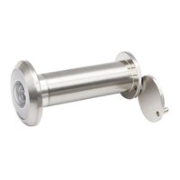 Magideal - Mirilla Para Puerta Ojo Mágico Con Lente Ancha Visor De Aleación Y Espía Residencial Estructura Metálica Robusta Con Visión Panorámica Adecuado Para Plata De 45 A 75 Mm.