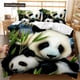 thumbnail image 1 of v1306 Bed Sheets Panda Tiger Bedding Set Printed Animal Duvet Cover Twin Full Queen King Double UK Supking Sizes Bed Linen Pillowcase 3-Piece Bedding Set (1 Duvet Cover + 2 Pillow Shams) Bed Sheets ju, 1 of 5